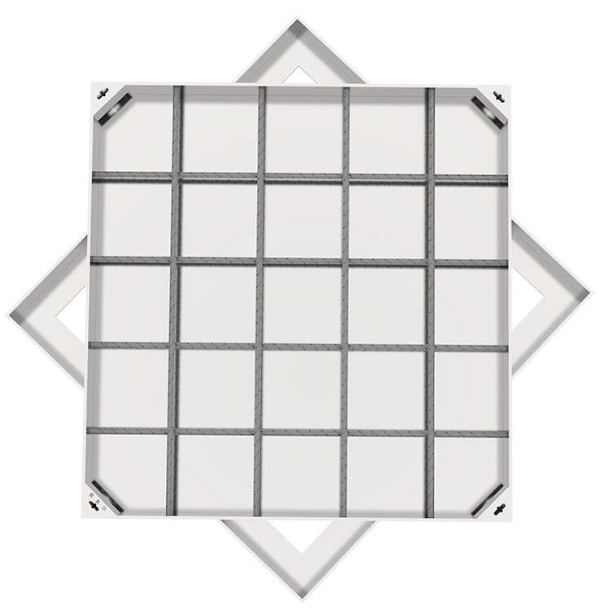 天河不锈钢方井展示